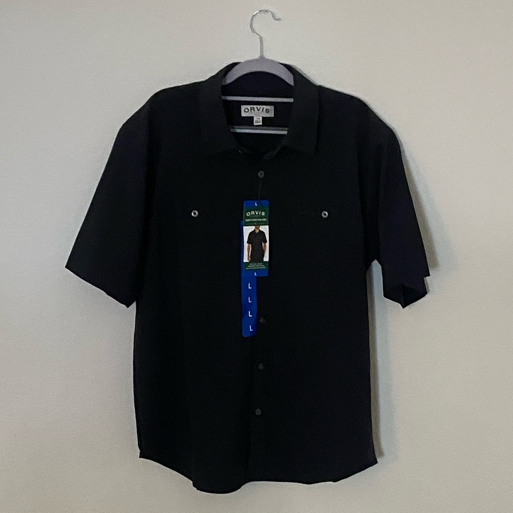 NWT Orvis Black Short Sleeve Shirt